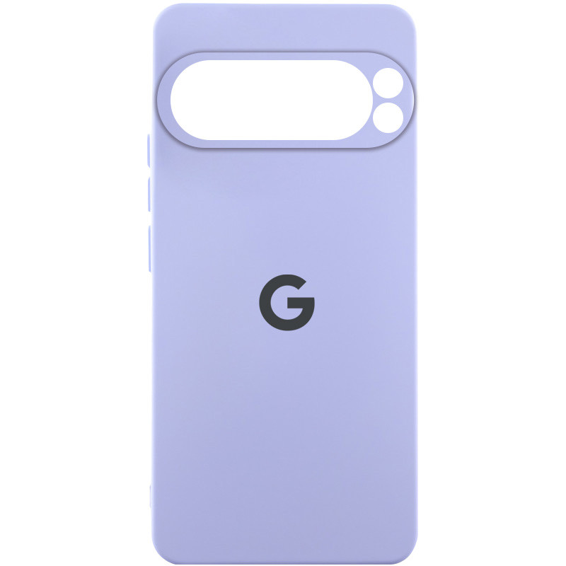 Чехол Silicone Cover Lakshmi Full Camera (AAA) with Logo для Google Pixel 9 Pro (Сиреневый / Dasheen)
