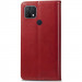 Фото Шкіряний чохол-книжка GETMAN Gallant (PU) для Oppo A15s / A15 (Червоний) в маназині vchehle.ua