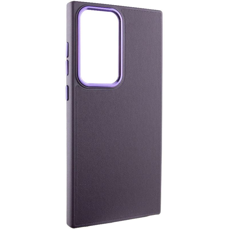 Фото Шкіряний чохол Bonbon Leather Metal Style на Samsung Galaxy S23 Ultra (Фіолетовий / Dark Purple) на vchehle.ua