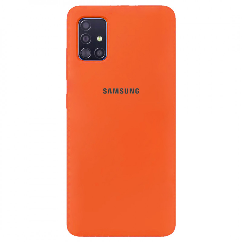 

Чехол Silicone Cover Full Protective (AA) для Samsung Galaxy A71 (Оранжевый / Orange) 871085