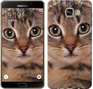 Чохол Смугастий котик на Samsung Galaxy A9 A9000