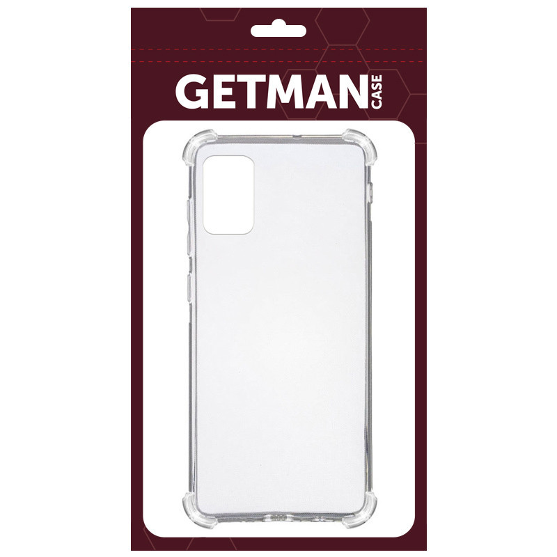 Фото TPU чехол GETMAN Ease logo усиленные углы для Samsung Galaxy A71 (Бесцветный (прозрачный)) на vchehle.ua