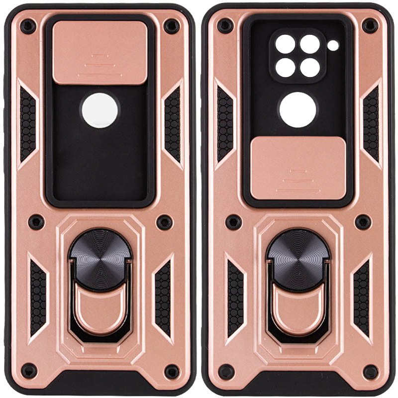 

Ударостійкий чохол Camshield Serge Ring for Magnet на Xiaomi Redmi Note 9 / Redmi 10X (Rose Gold) 1162350