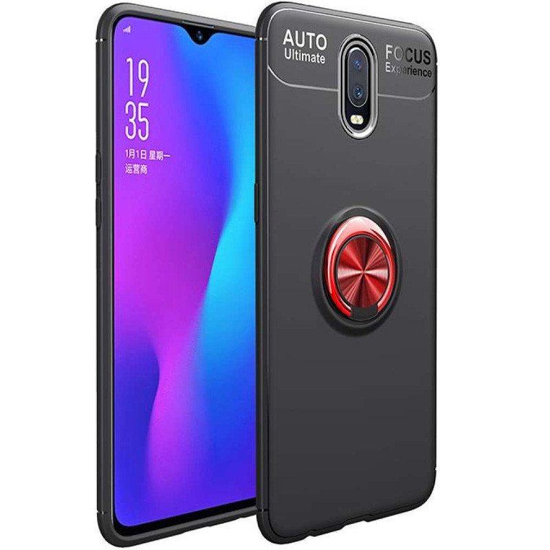 

TPU чохол Deen ColorRing під магнітний тримач (opp) на OnePlus 7 (Чорний / Червоний) 937925