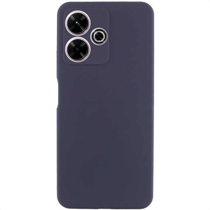 Чохол Silicone Cover Lakshmi Full Camera (AAA) на Xiaomi Redmi 13 4G / Poco M6 4G (Темно-синій / Midnight blue)