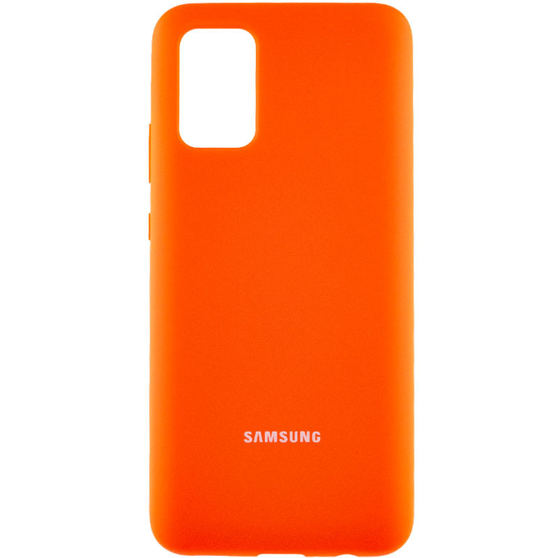 Чохол Silicone Cover Full Protective (AA) на Samsung Galaxy A02s (Помаранчевий / Neon Orange)