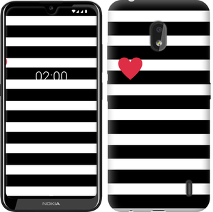 

Чехол Черно-белые полосы для Nokia 2.2 752190