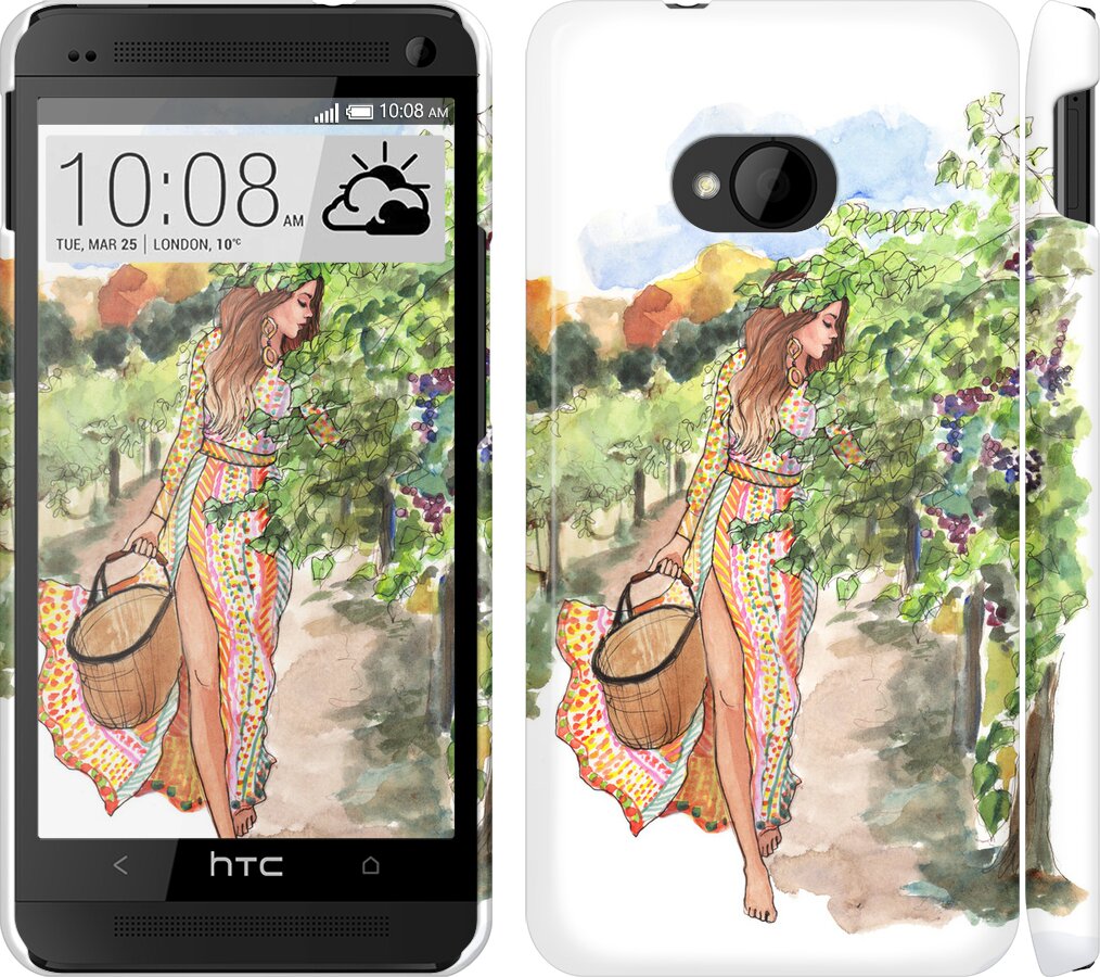 

Чехол Девушка Лето для HTC One M7 102915