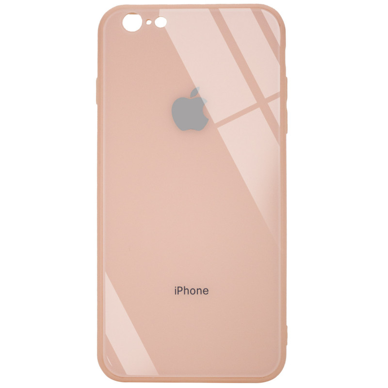 

TPU+Glass чохол Epik GLOSSY Logo Full camera (opp) для iPhone 6 plus (5.5'') (Персиковий) 1096359