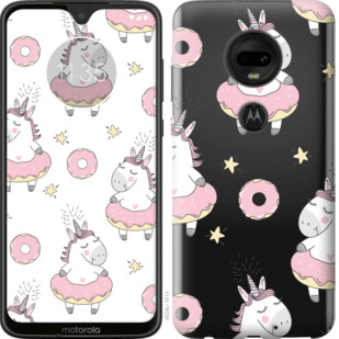 

Чехол Единорожки для Motorola Moto G7 Plus 830552