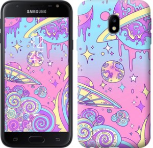 Чехол Розовая галактика для Samsung Galaxy J4 2018