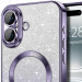 Фото TPU чехол Delight case with Magnetic Safe с защитными линзами на камеру для Apple iPhone 16 (6.1") (Фиолетовый / Purple) на vchehle.ua