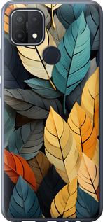 

Чохол Кольорове листя на Oppo A15s 1629722