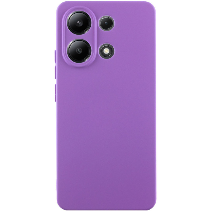 Чехол Silicone Cover Lakshmi Full Camera (AA) для Xiaomi Redmi Note 13 4G (Фиолетовый / Purple)