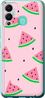 Чехол Розовый арбуз для Infinix Hot 12 Play