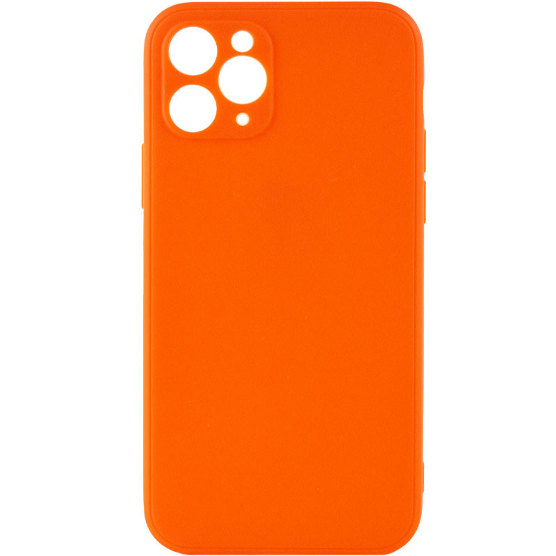 Силиконовый чехол Candy Full Camera для Apple iPhone 11 Pro (5.8") (Оранжевый / Orange)