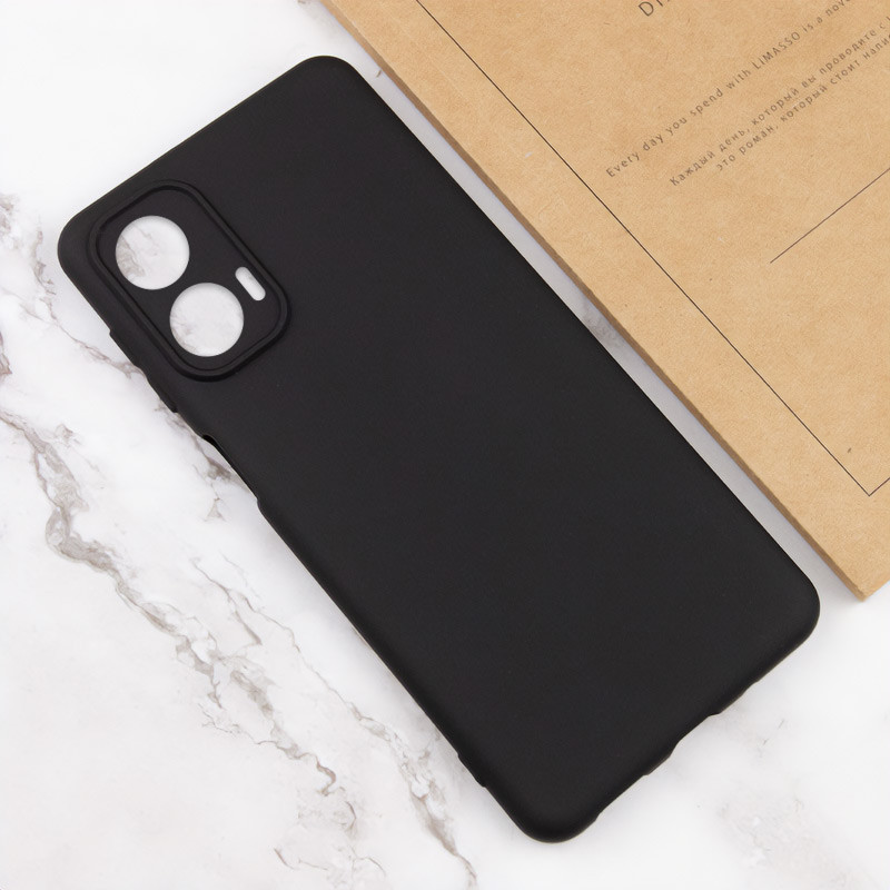 Чехол Silicone Cover Lakshmi Full Camera (AA) для Motorola Moto G85 (Черный / Black) в магазине vchehle.ua