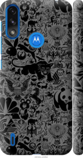 

Чохол Чорно-сірий стікер бомбинг на Motorola E7 Power 1414303