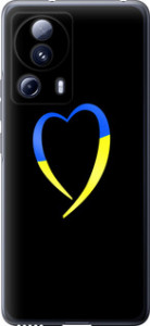 Чехол Жёлто-голубое сердце для Xiaomi 13 Lite