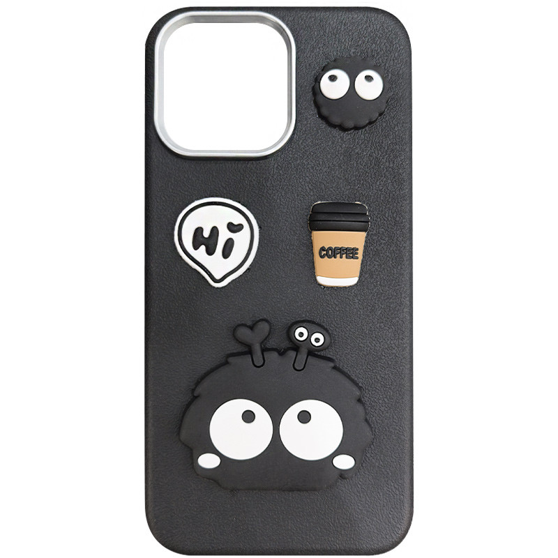 Чохол TPU Leather Toys на Apple iPhone 16 Pro (6.3") (Monster / Black)