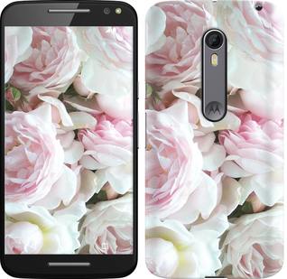 Чехол Пионы v2 для Motorola Moto X Style