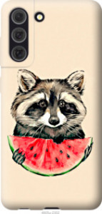Чехол Енотик с арбузом для Samsung Galaxy S21 FE