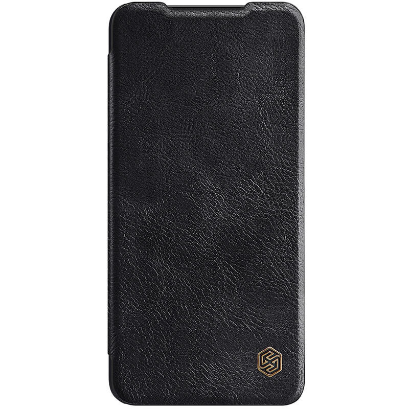 Кожаный чехол-книжка Nillkin Qin Pro Camshield для Samsung Galaxy S22 Ultra (Черный)