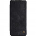 Кожаный чехол-книжка Nillkin Qin Pro Camshield для Samsung Galaxy S22 Ultra (Черный)