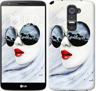 

Чохол Дівчина аквареллю на LG K8 K350E 89886