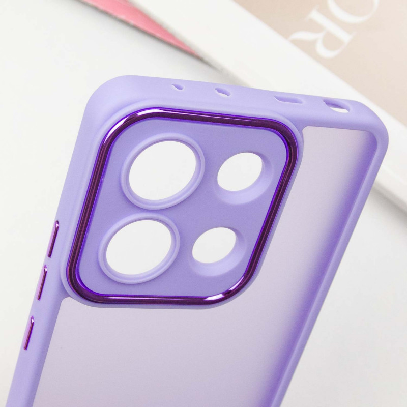 Купить TPU+PC чехол Accent для Xiaomi Redmi Note 13 4G (White / Purple) на vchehle.ua