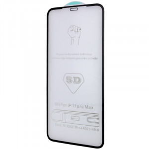 Захисне скло 5D Hard (full glue) (тех.пак) на  iPhone 11 Pro Max