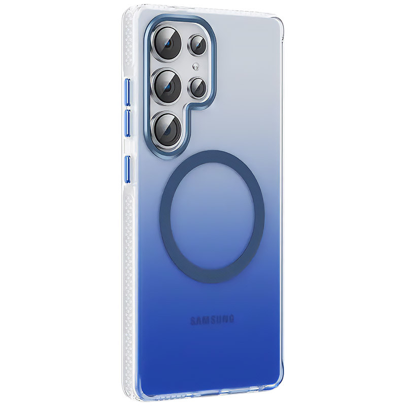 Фото Чохол TPU+PC Phantom with Magnetic Safe на Samsung Galaxy S25 Ultra (Blue) на vchehle.ua