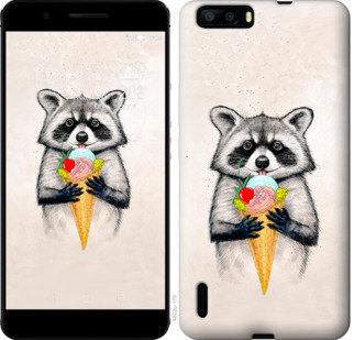 

Чехол Енотик с мороженым для Huawei Honor 6 Plus 801364
