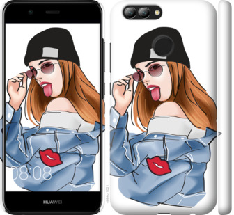 

Чехол Девушка v3 для Huawei Nova 2 843099