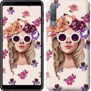 

Чехол Девушка с цветами v2 для Samsung Galaxy A7 (2018) A750F 679246