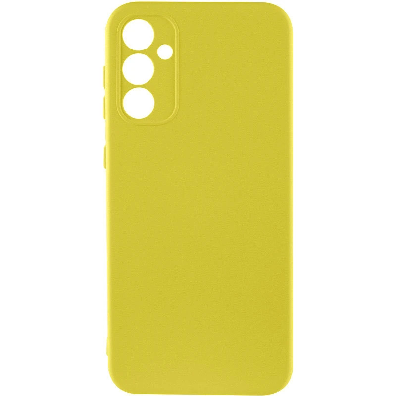 Чехол TPU GETMAN Liquid Silk Full Camera для Samsung Galaxy A35 (Желтый / Flash)