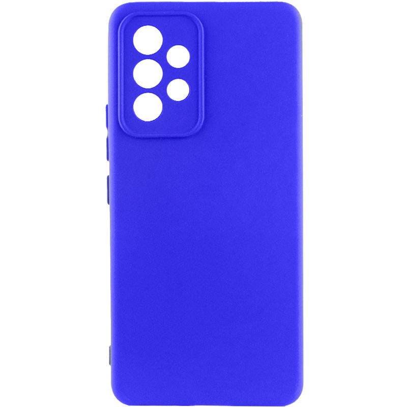 Чохол Silicone Cover Lakshmi Full Camera (AA) на Samsung Galaxy A52 4G / A52 5G / A52s (Синій / Iris)