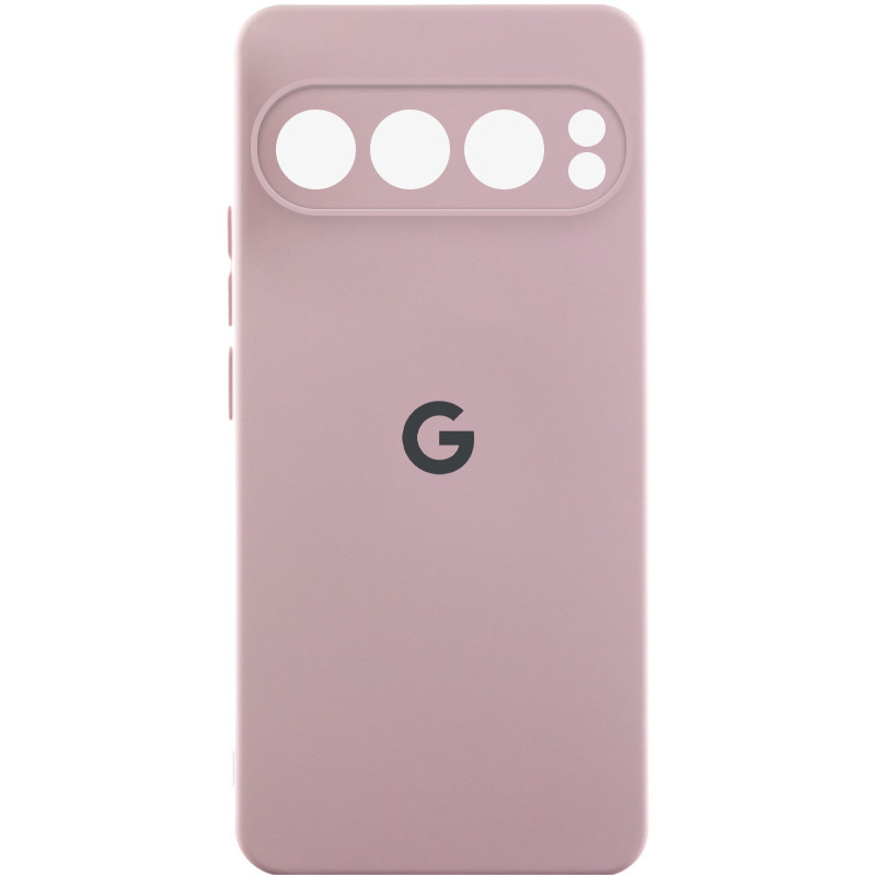 Чехол Silicone Cover Lakshmi Full Camera (AAA) with Logo для Google Pixel 9 Pro XL (Розовый / Pink Sand)