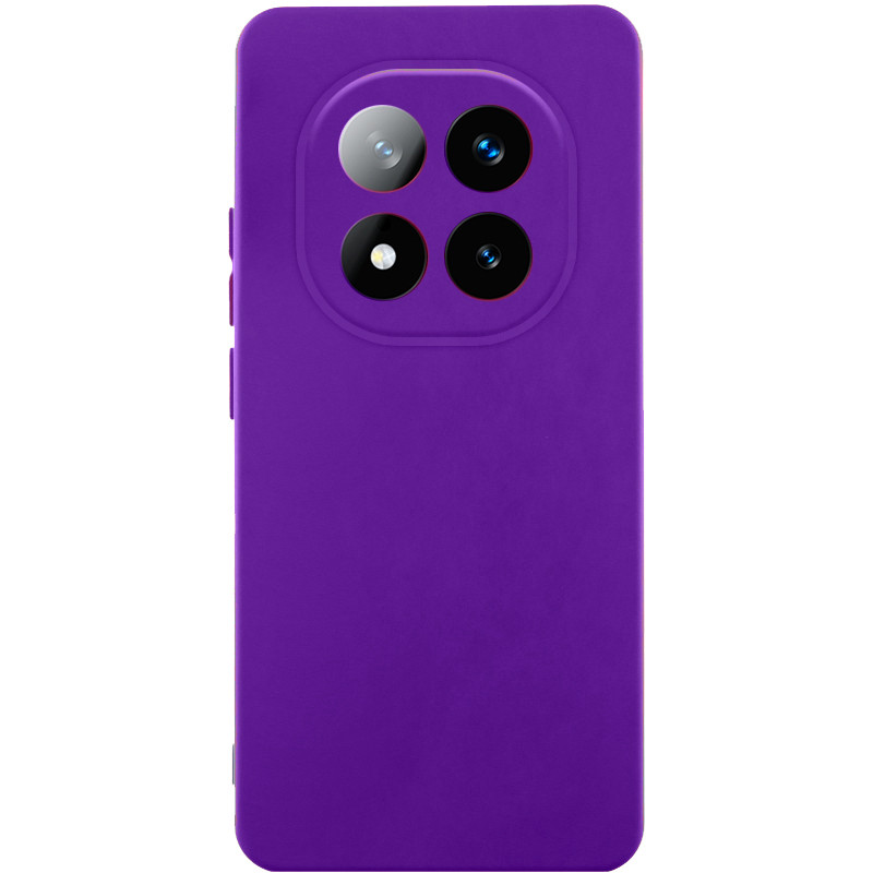 Чехол TPU GETMAN Liquid Silk Full Camera для Xiaomi Redmi Note 14 Pro 5G (Фиолетовый / Ultra Violet)