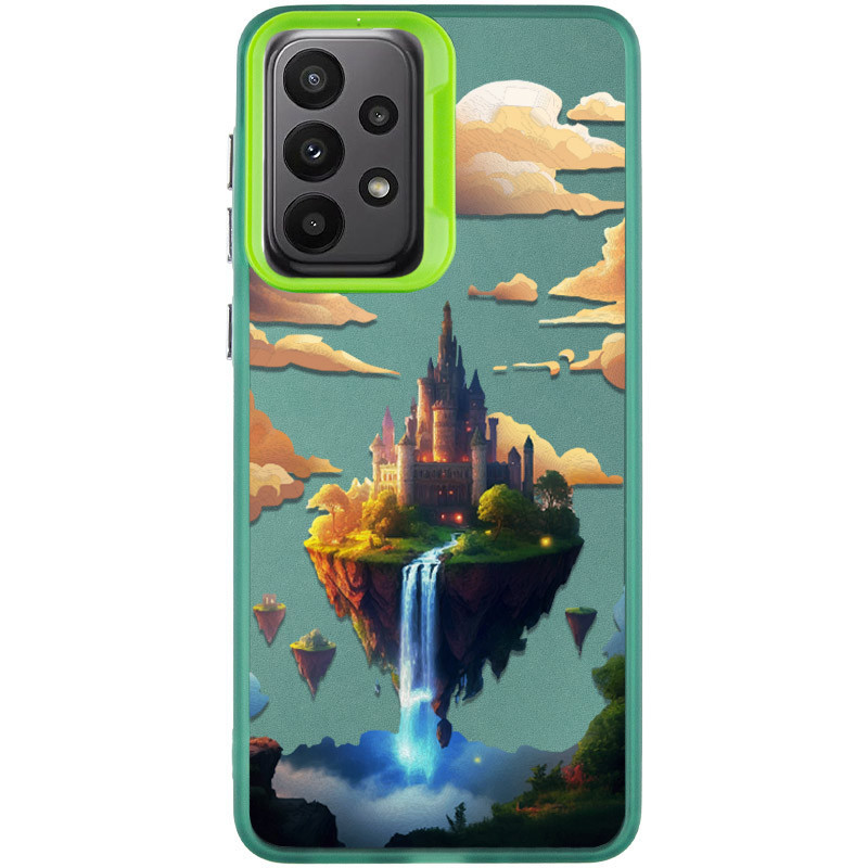 TPU+PC чохол TakiTaki Fantasy magic glow на Samsung Galaxy A52 4G / A52 5G / A52s (Sky castle - Green)