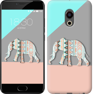 

Чехол Узорчатый слон для Meizu M6s 605376