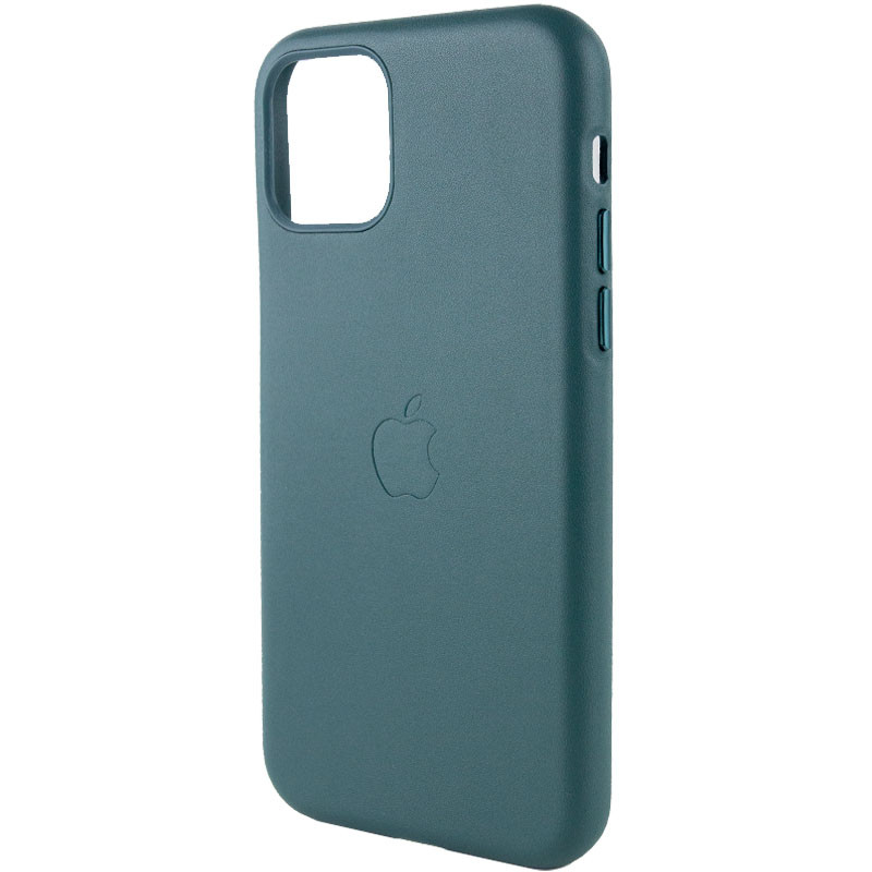 Шкіряний чохол Leather Case (AA Plus) на Apple iPhone 11 Pro Max (6.5") (Pine green) в магазині vchehle.ua