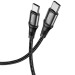 Фото Дата кабель Hoco X50 "Excellent" Type-C to Type-C (1m) (Чорний) в маназині vchehle.ua