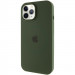Чохол Silicone Case Full Protective (AA) with Magnetic Safe на Apple iPhone 12 Pro Max (6.7") (Зелений / Cyprus Green)