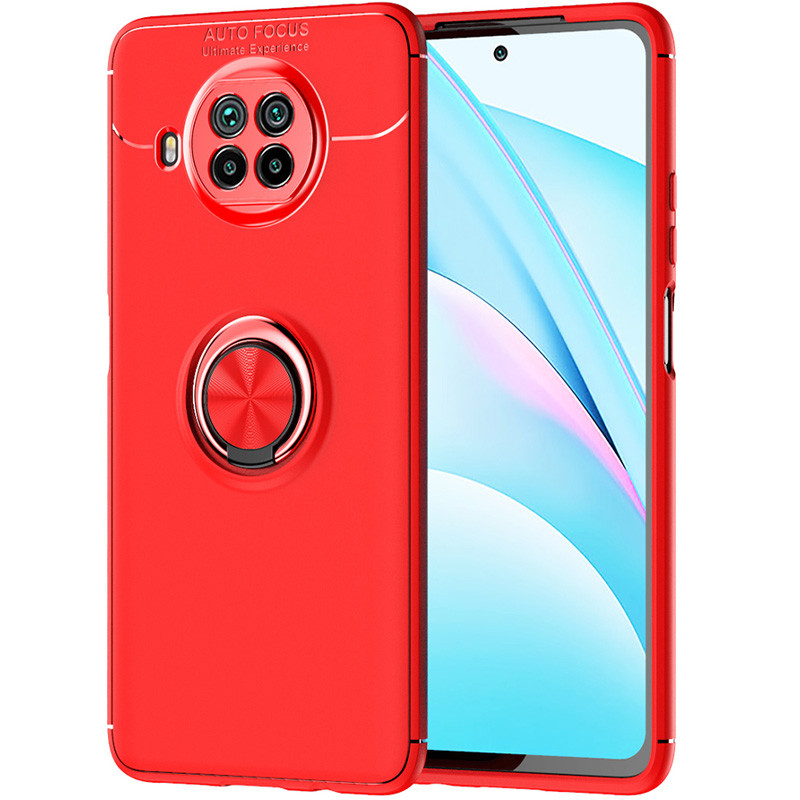 

TPU чохол Deen ColorRing під магнітний тримач (opp) для Xiaomi Redmi Note 9 Pro 5G (Червоний / Червоний) 1091638