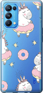 

Чехол Единорожки для Oppo Reno5 Pro 1624796