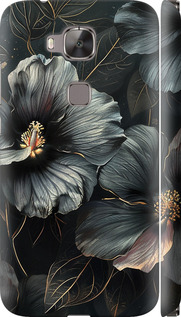 Чехол Черные цветы для Huawei G8