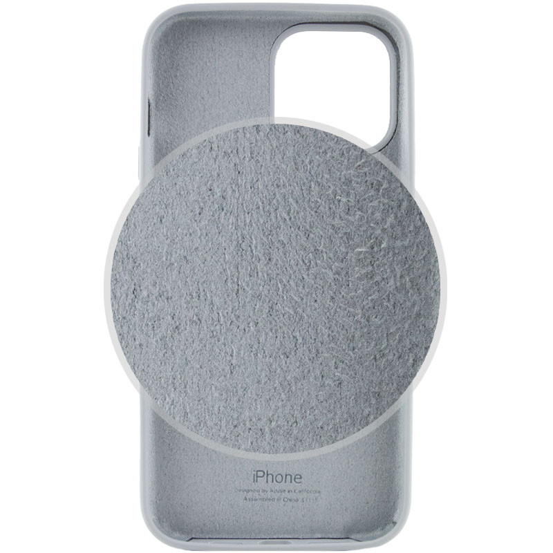 Фото Чехол Silicone Case Full Protective (AA) для Apple iPhone 14 Pro (6.1") (Серый / Mist Blue) в магазине vchehle.ua