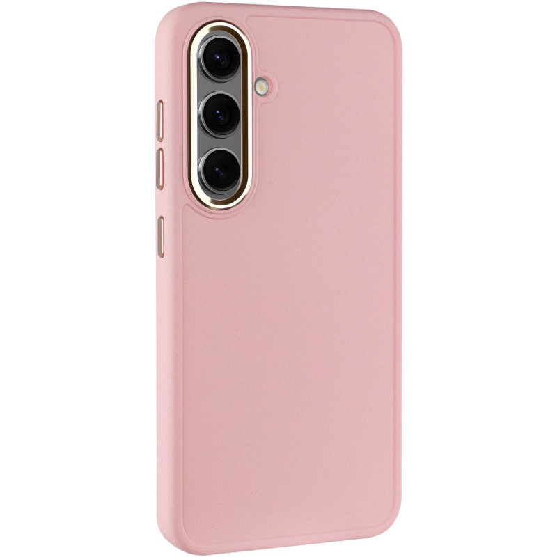 TPU чехол Bonbon Metal Style для Samsung Galaxy S23+ (Розовый / Light pink)