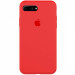 Чехол Silicone Case Full Protective (AA) для Apple iPhone 7 plus / 8 plus (5.5") (Красный / Red)
